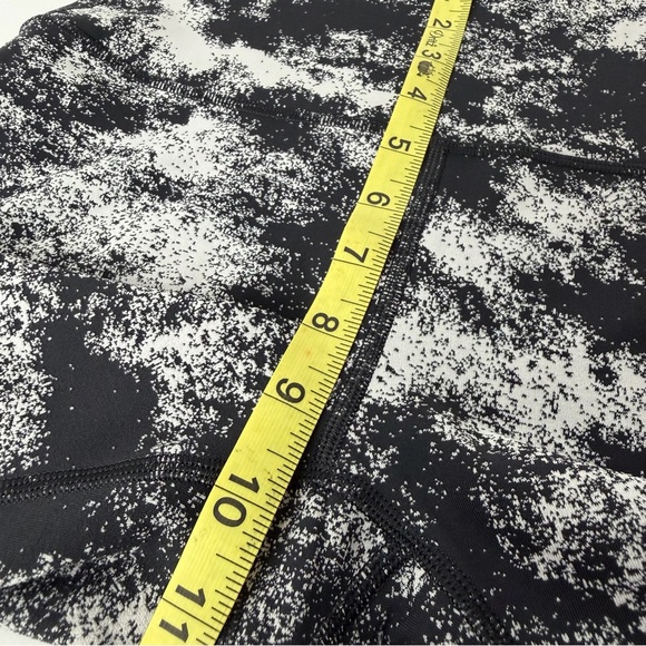 Lululemon Wunder Under Hi Rise Leggings Black White Speckle Size 6 - Picture 7 of 8